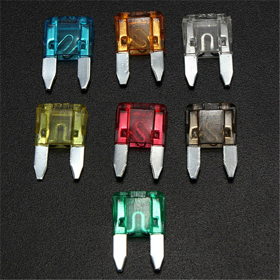 120Pcs 7 Sizes Assorted Auto Car Truck Small Size Low Profile Blade Fuses Kit