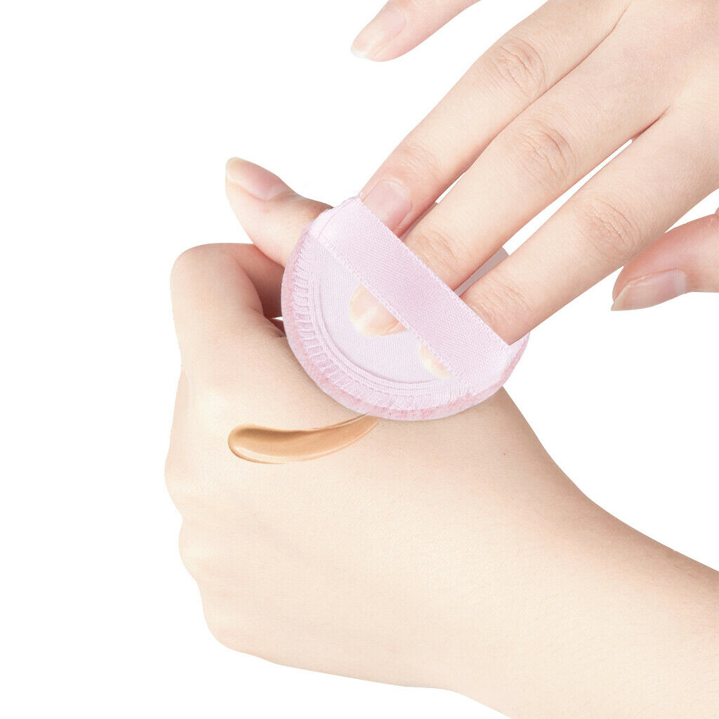 10x Soft Flocking Cosmetic Blusher Face Powder Foundation Puff Blender Pink