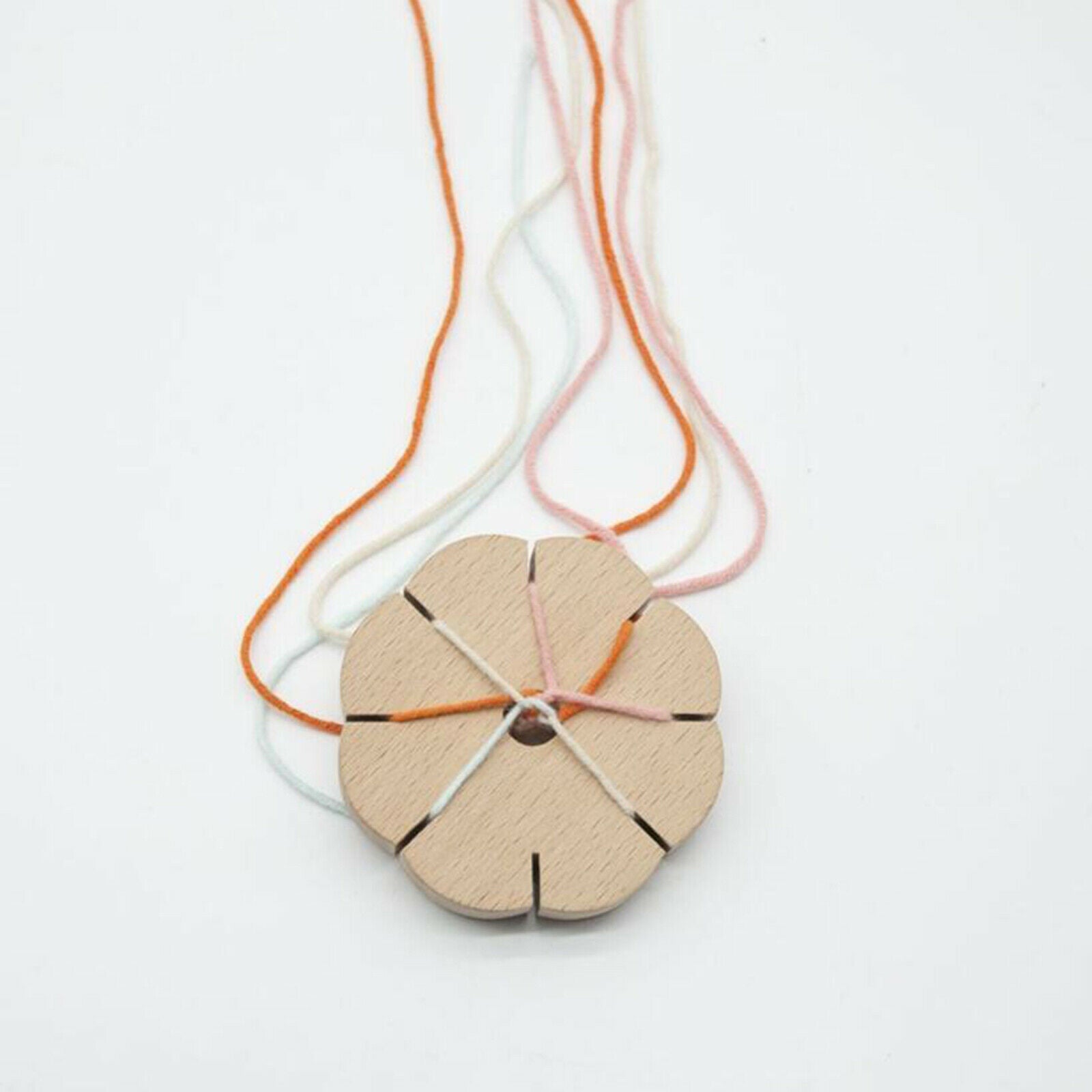Braiding DiskRound Disc Wooden Plate for Braid Art Thread Hair Bracelet