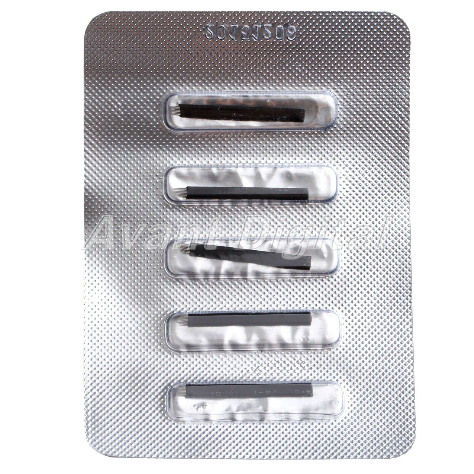5PCS Microblading Pen Tattoo Needle Blades 7 Pin Eye Eyebow Permanent Makeup