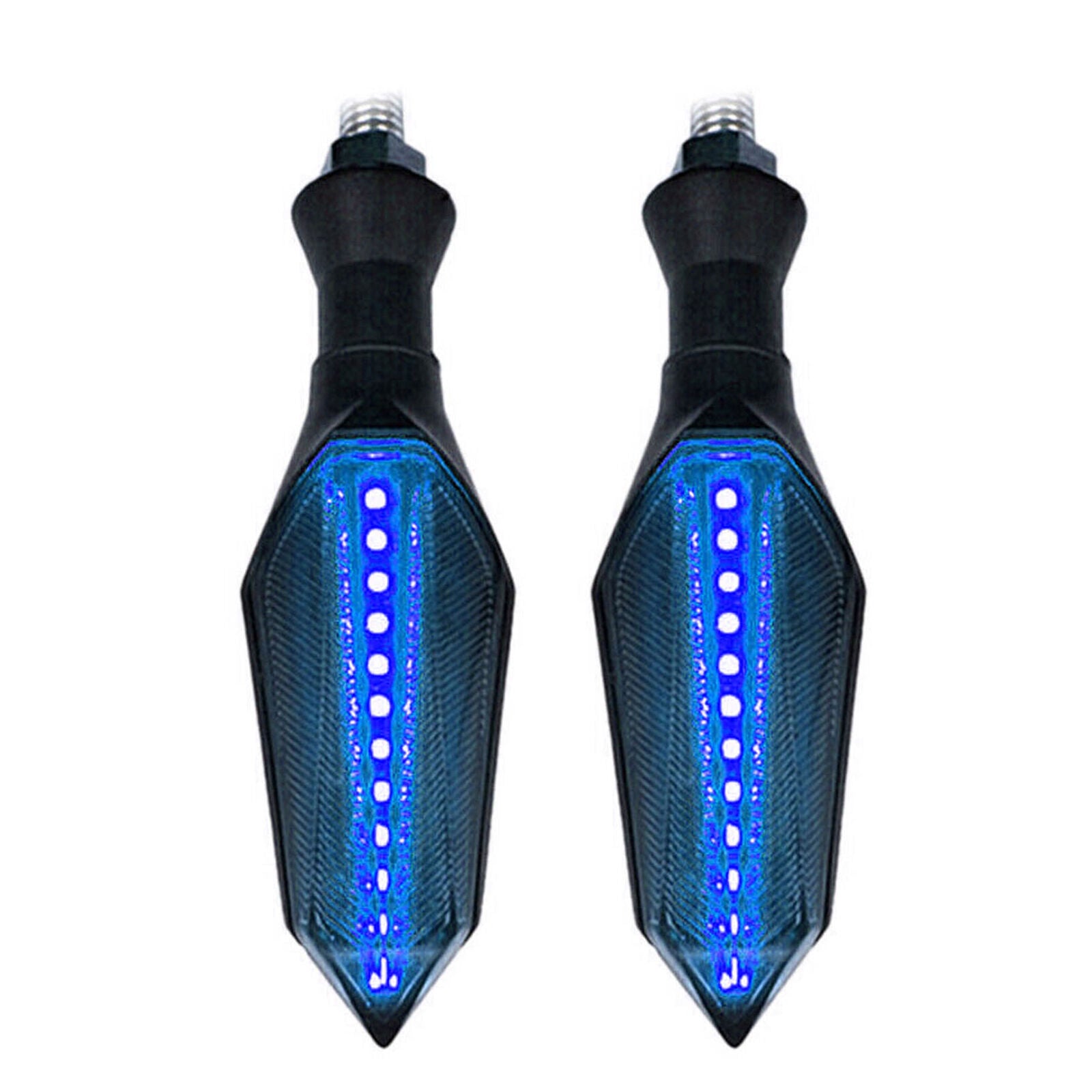 2PCS Motorcycle LED Turn Signal Lamp Sequential Flowing Indicator Lights