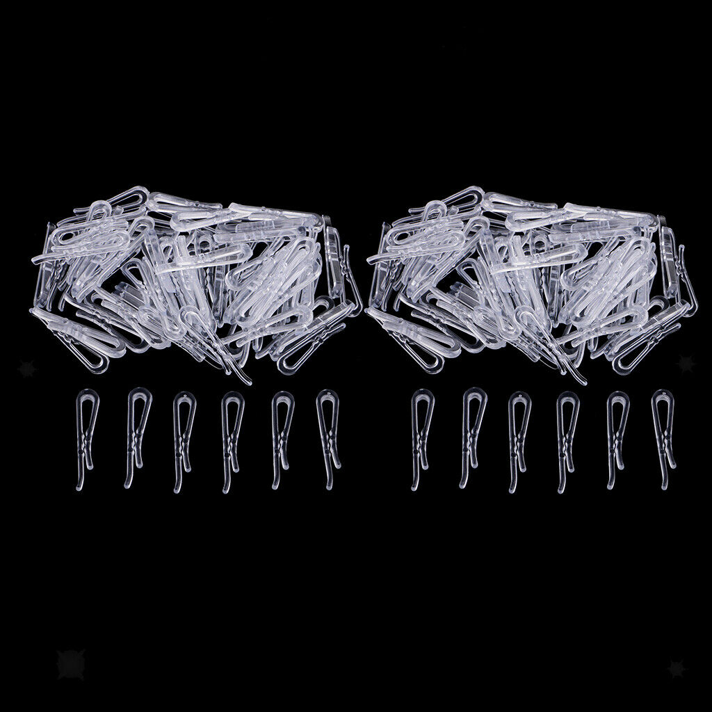 400x Clear Sewing Clips DIY Shirt Pins Craft Trouser Apparel Peg Clips 40mm