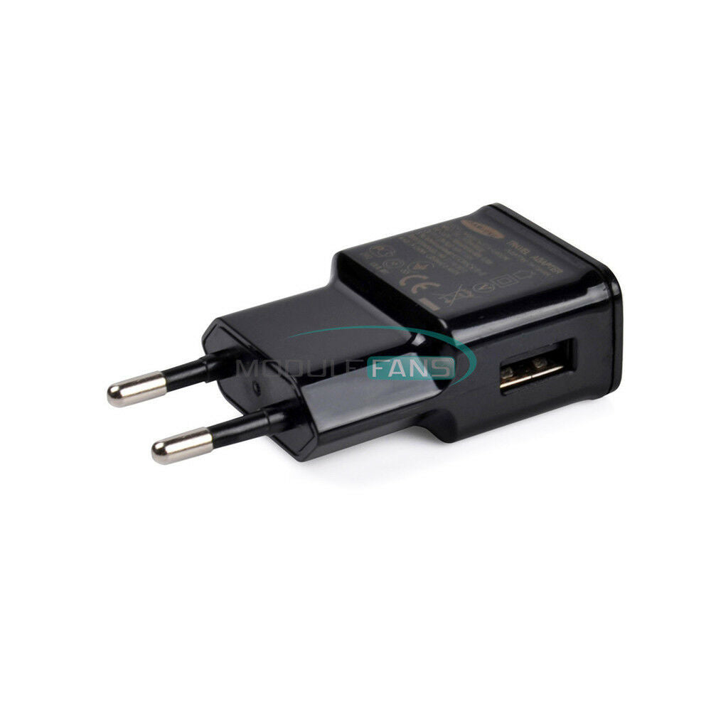 USB EU Plug 5V 2A Wall Charger 1 Port Charging Travel Adjust Power Adapter