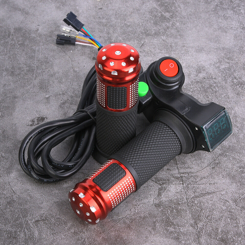 Ebike Scooter 12-99V Electric Bicycle Voltage Display Twist Throttle Handlebar