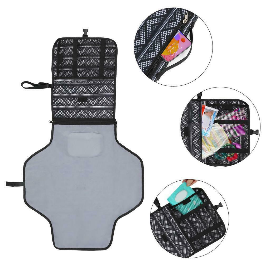 Portable Foldable Baby Changing Mat Waterproof Travel Nappy Diaper Change Pad