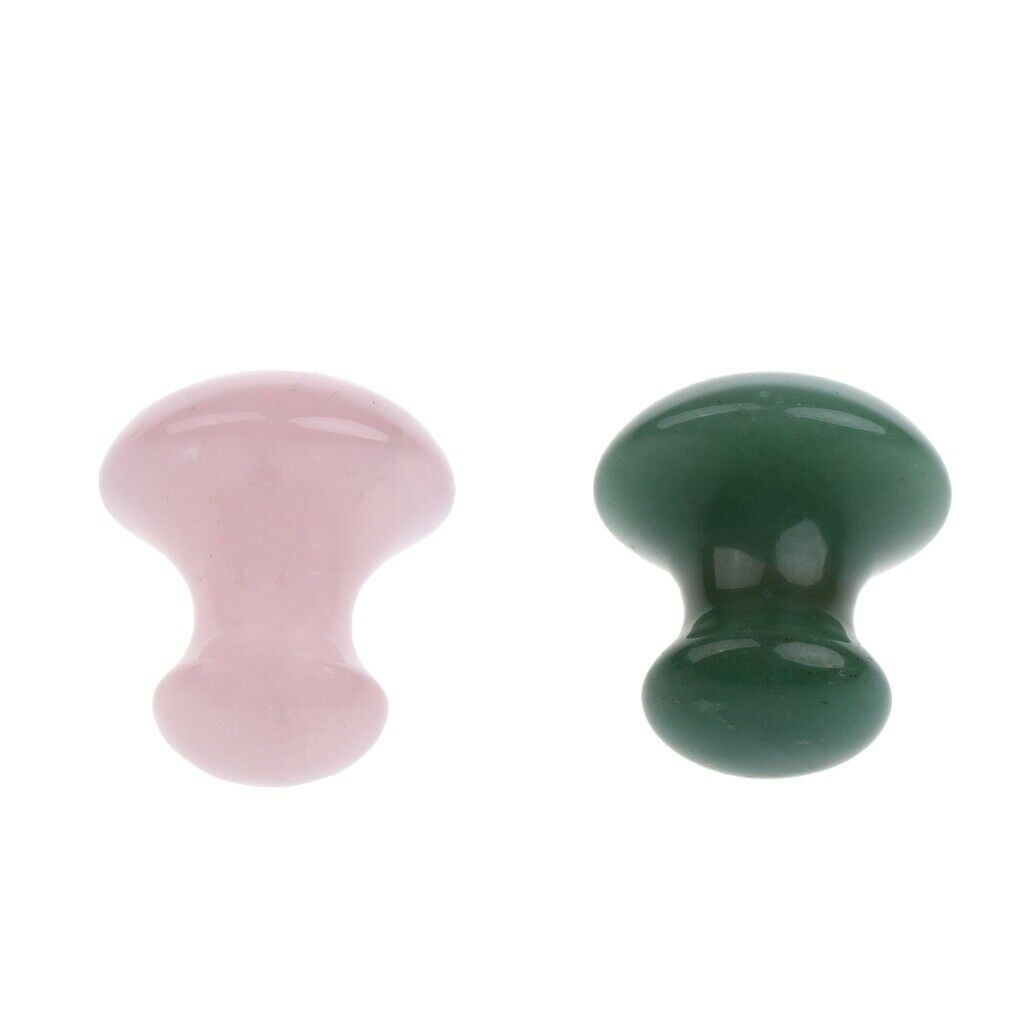 2pcs Massage Jade Stone Gua Sha Scraping Stone for SPA Meditation Massage