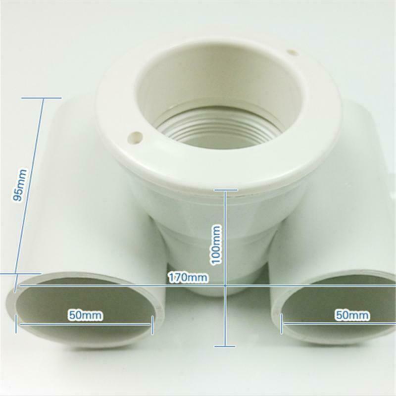 2x ABS Massage Nozzle Swimming Pool River Spas Jet Massage Nozzle Big Power Jet