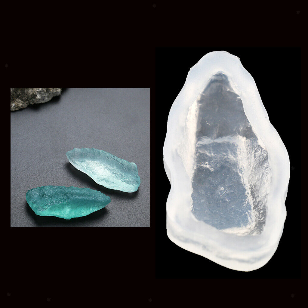 DIY Stone Crystal Ornament Silicone Pendant Jewelry Making Mold