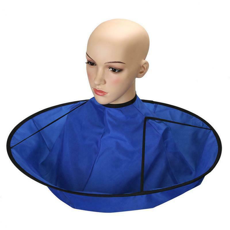 Hair Cutting Cape Hair Catcher Haircut Cloth Umbrella Cloak Blue