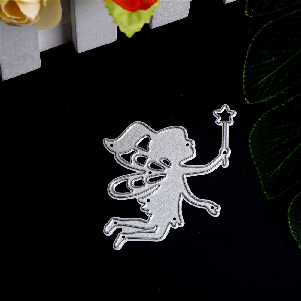 1pc magic Fairy Girl Scrapbook DIY album Card Metal Die Cut Stencil craft.l8