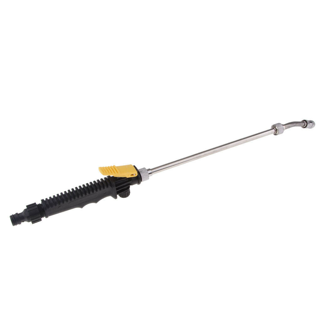 Stainless Steel Long Pressure Washer Wand Jet/ Fan Nozzle Sprayer Tool 58cm