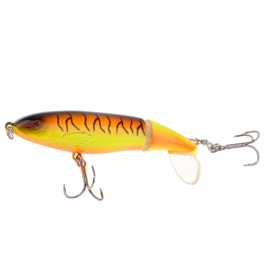 Fishing Lures, 2Pcs Lifelike Topwater Fishing Lure Crankbaits with Plastic