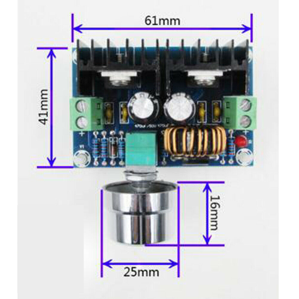 DC-DC Step Down Module High Power DC Voltage Regulator Maximum 8A With Voltage
