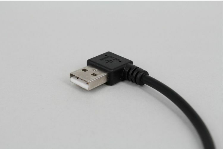 20cm USB 2.0A Right male plug to Mini B 5P Right Angle Male plug.Cable Adapte XC