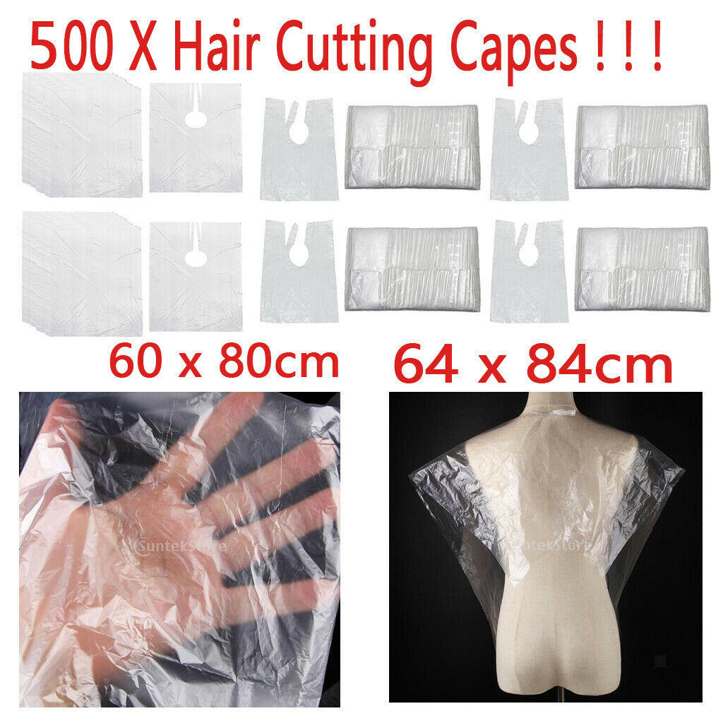 500x Salon Hair Cutting Capes Gowns Hair Dyeing Barber Shop Aprons Bib Cover