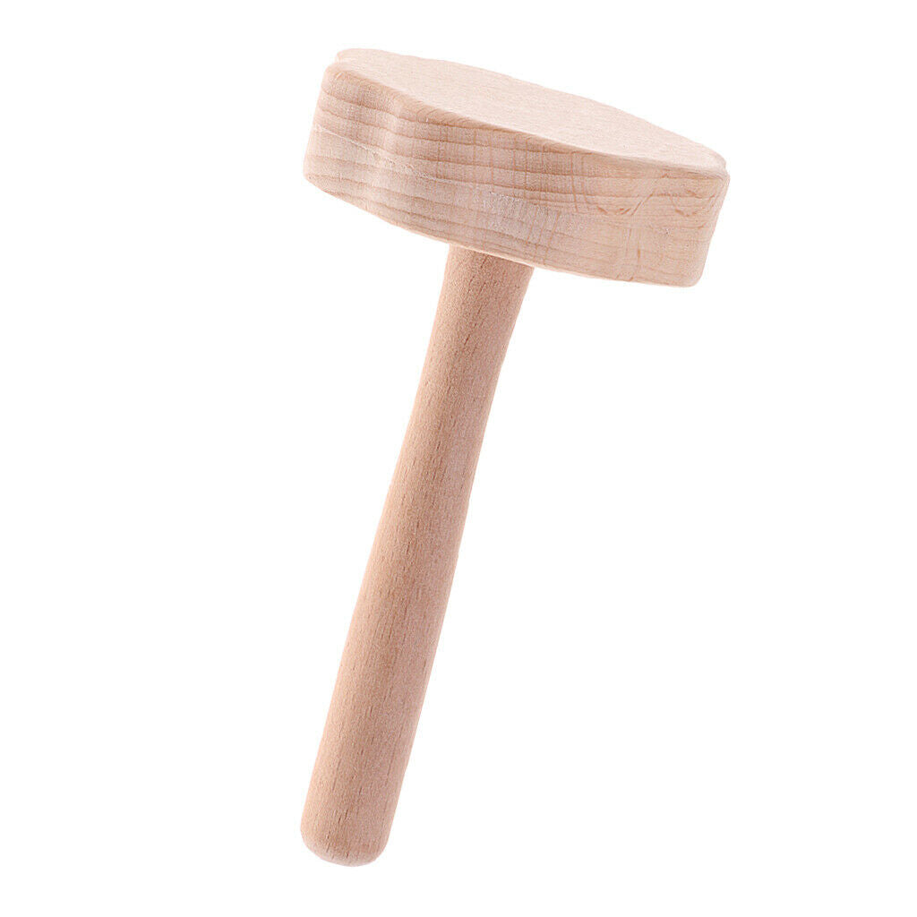 Baby Wood Handle Hand Rhythm Bell Solid Wood Handle Stick for Children