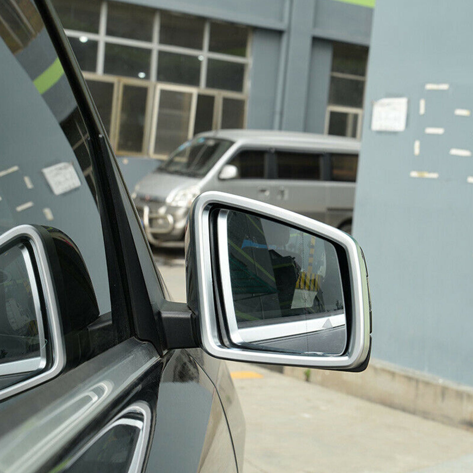 ABS Rearview Mirror Frame Cover For Benz ML GL GLE GLS Class W166 X166 2013-2019