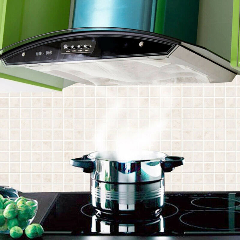 6pcs kitchen hoods can be cut filter paper anti-oil fumes sticke.l8
