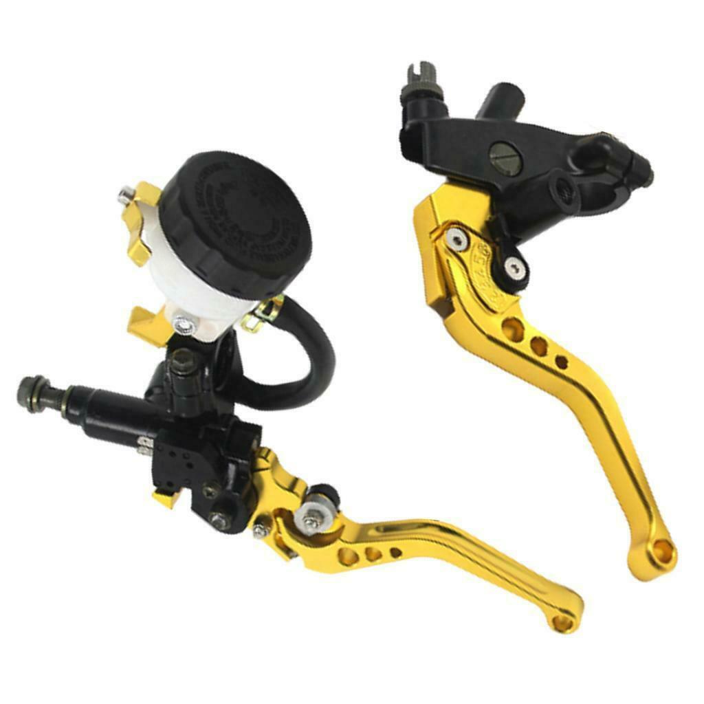2x 7/8'' Brake Clutch Master Cylinder Lever Kit Replacement Set New Golden