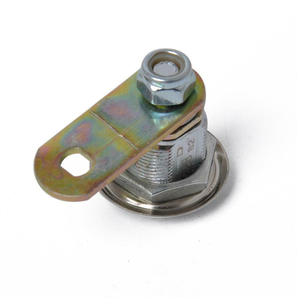 2x Tubular Cam Lock 180Deg & 2Key for Cabinet Toolbox Machine Replace Part