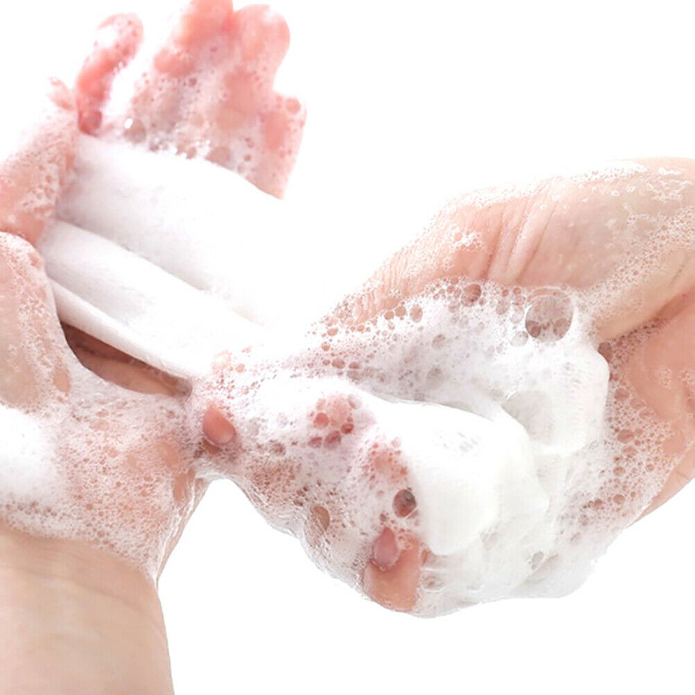5*Soap Foaming Net Saver Bag Suds Bubbles Maker Skin Care Bath Easy Bubbl.l8
