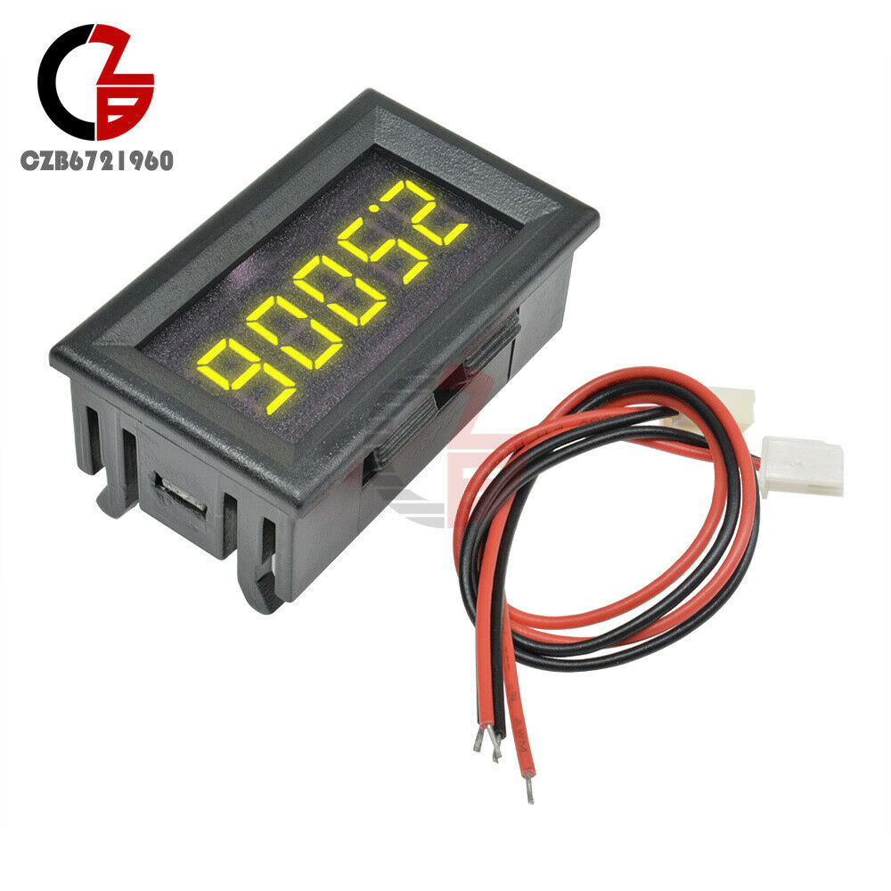 Yellow 5 Digit DC 0-4.3000-33.000V Precision Digital Volt meter Voltage Panel