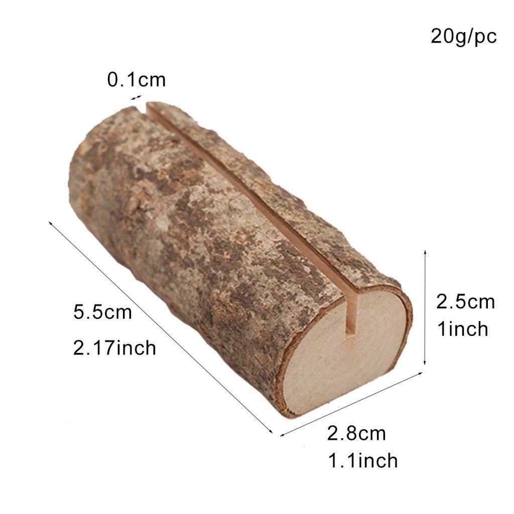 10Pieces Rustic Place Card Holder Party Table Card Holder Photo Display
