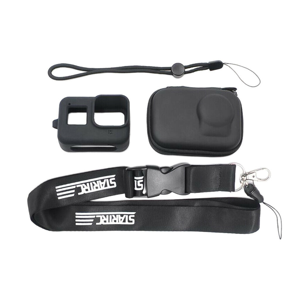 2 Sets of Waterproof PU Case & Silicone Cover & Camera Kits with Lanyard for 8