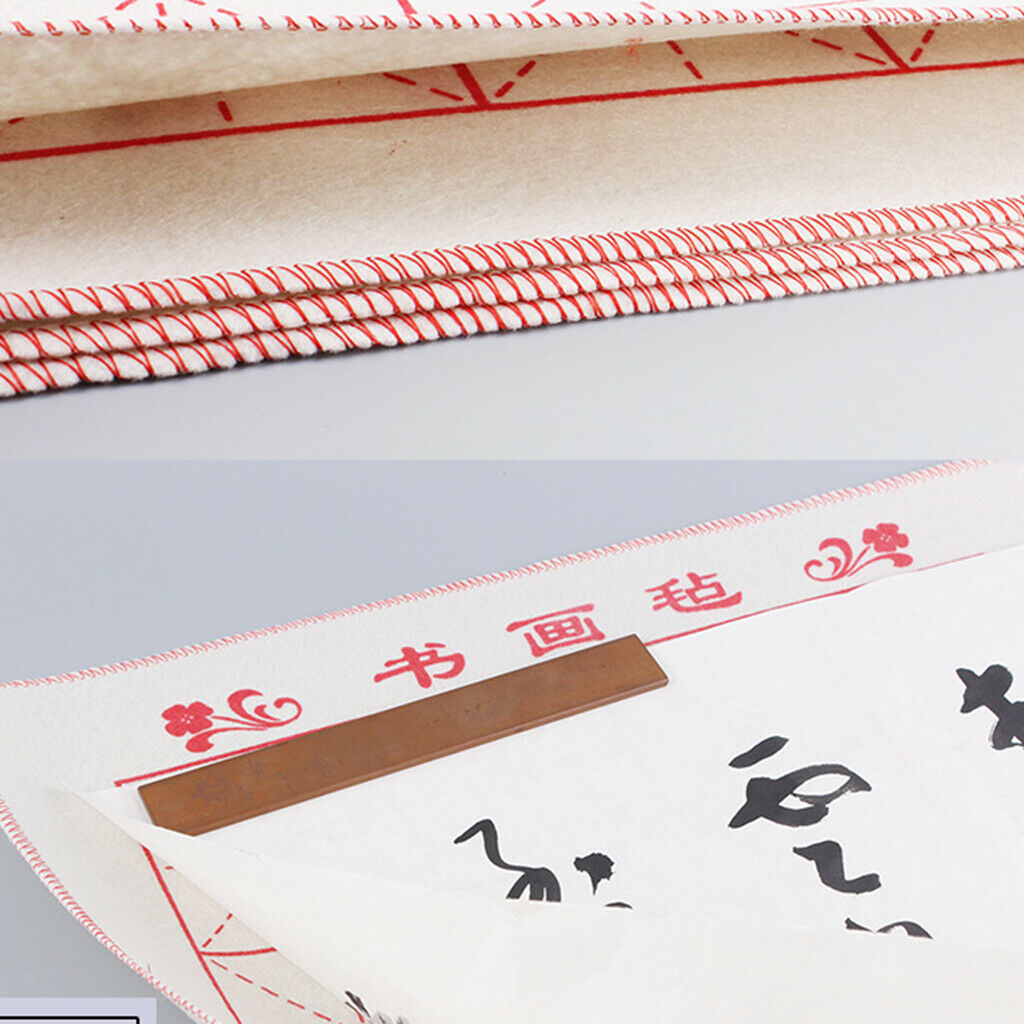 Wool Chinese Traditional Grid Calligraphy Felt Pad Writing Practice Blanket