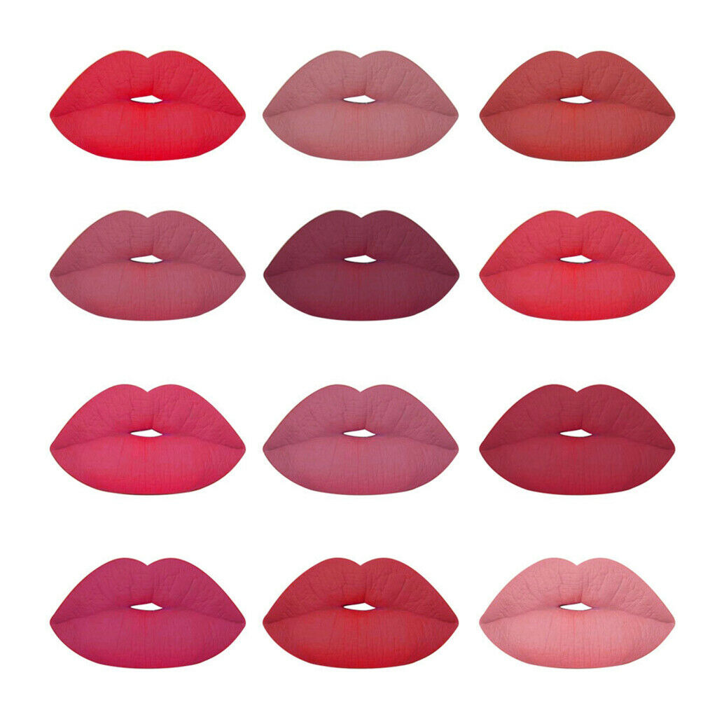 12 Colors Women Beauty Waterproof Long Lasting Cosmetics Lipstick Set Lot