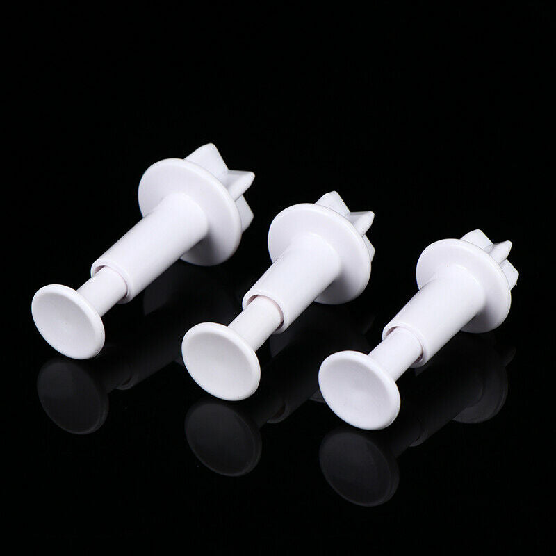 3pcs  Mini Star Plunger Fondant Mold Biscuit Cookies Cutter Cake Decor ToolsFCA