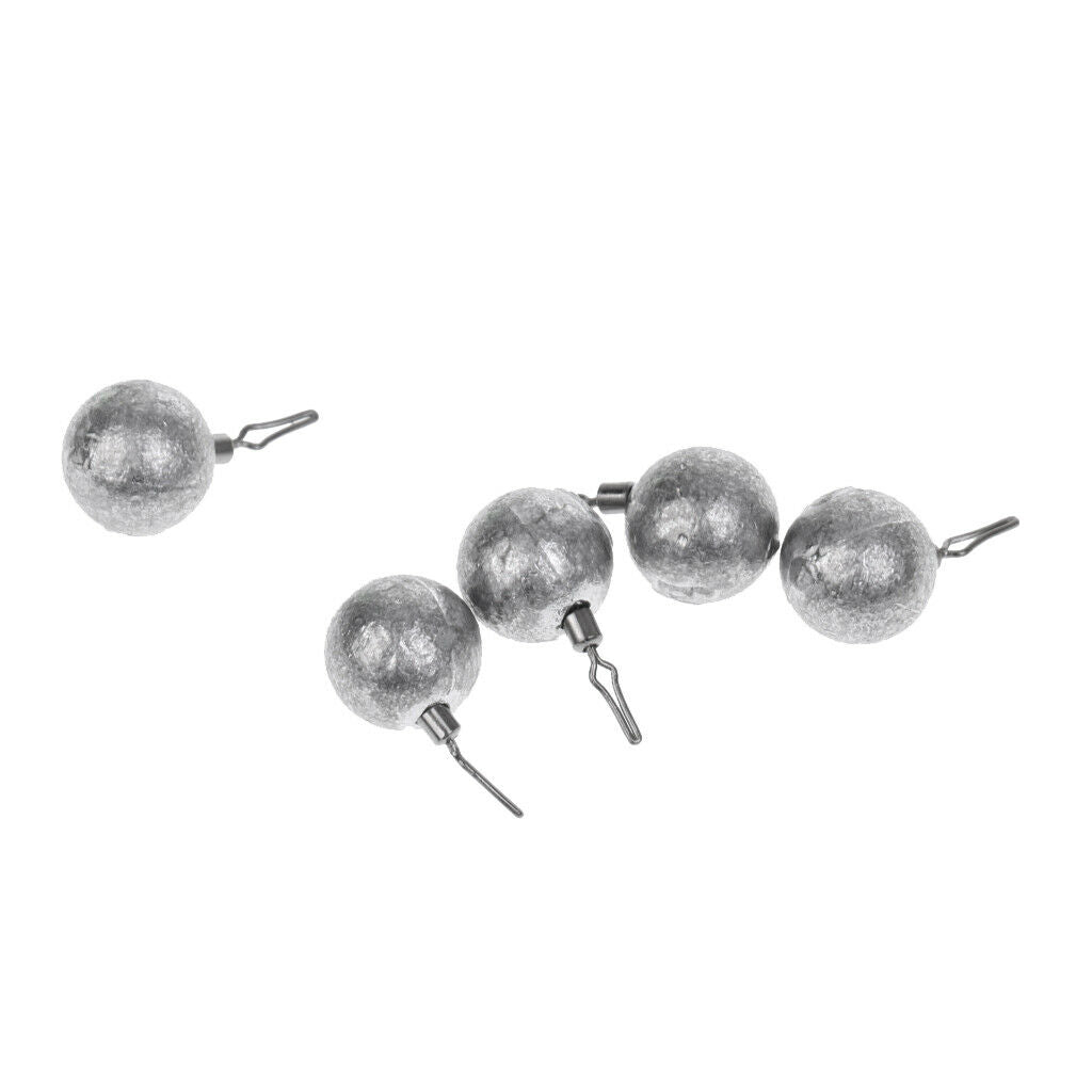 Lead Fishing Sinkers Lead Round Balls weights Quick Insert Lead Sinker 10g