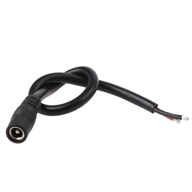 Connector DC 5.5 x 2.5mm Female jack adapter Cable wire for Led Strip PoweDEAU