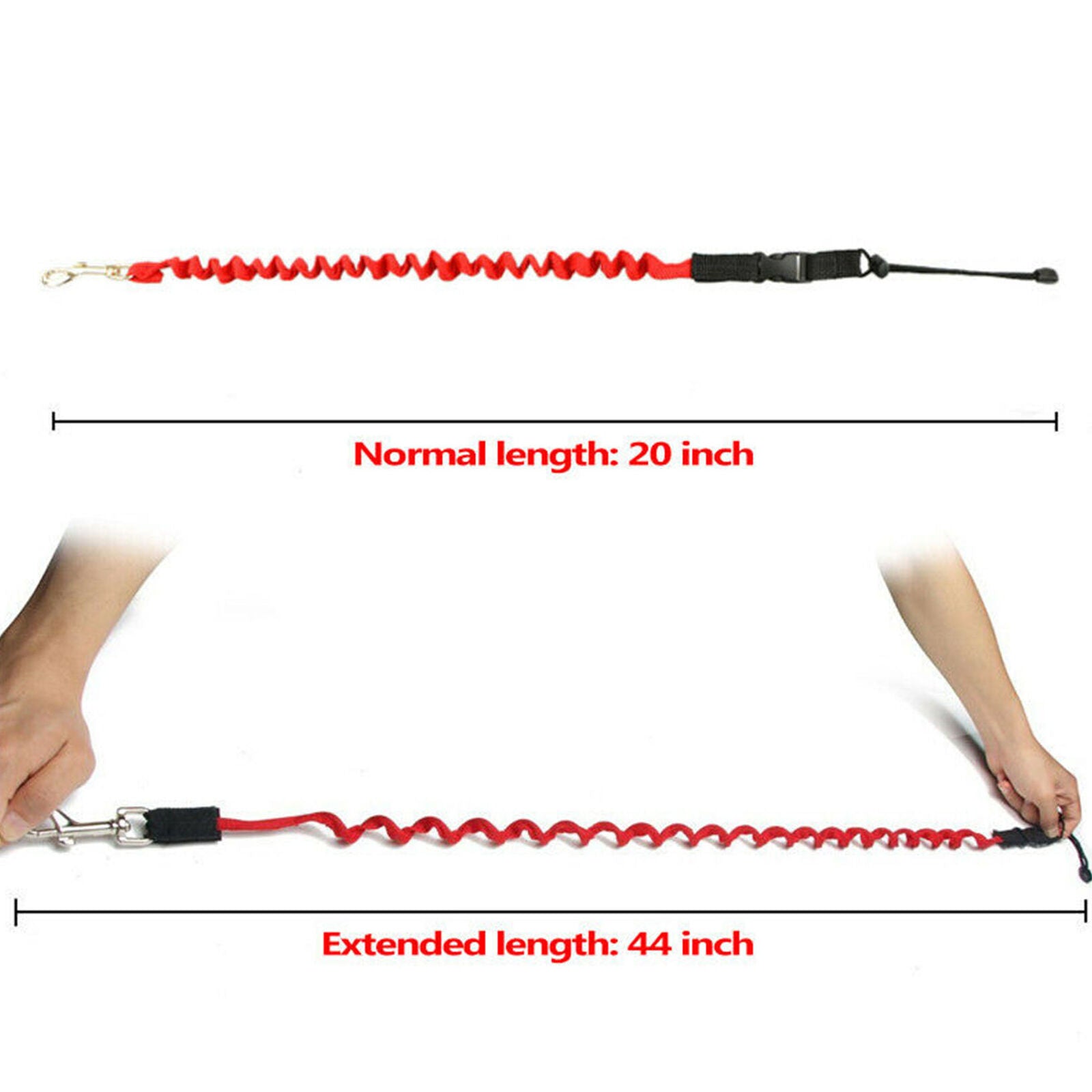 Elastic Coiled Paddle Leash Kayak Fishing Canoe Lanyard Safety Rod Cord Rope