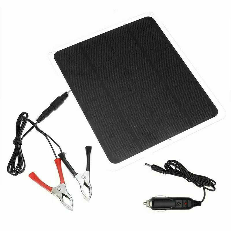 22W MPPT Solar Panel DC 12V & 5V Battery Charger Kit Maintainer Marine Boat RV