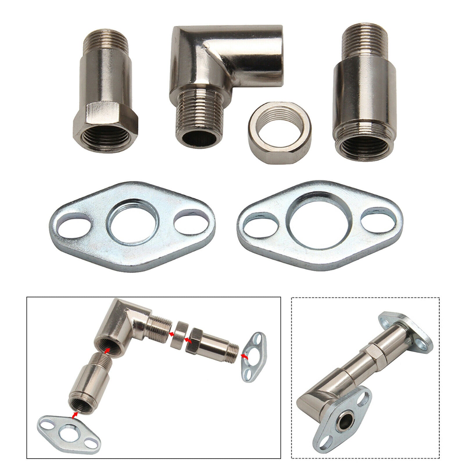 M18x1.5 O2 Oxygen Spacer Sensor Adapter Multi Fit for Tacoma Auto Parts