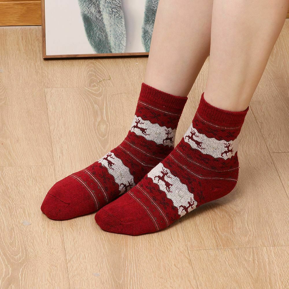 New Year Thicken Sleeping Hosiery Floor Socks Christmas Socks Christmas Deer