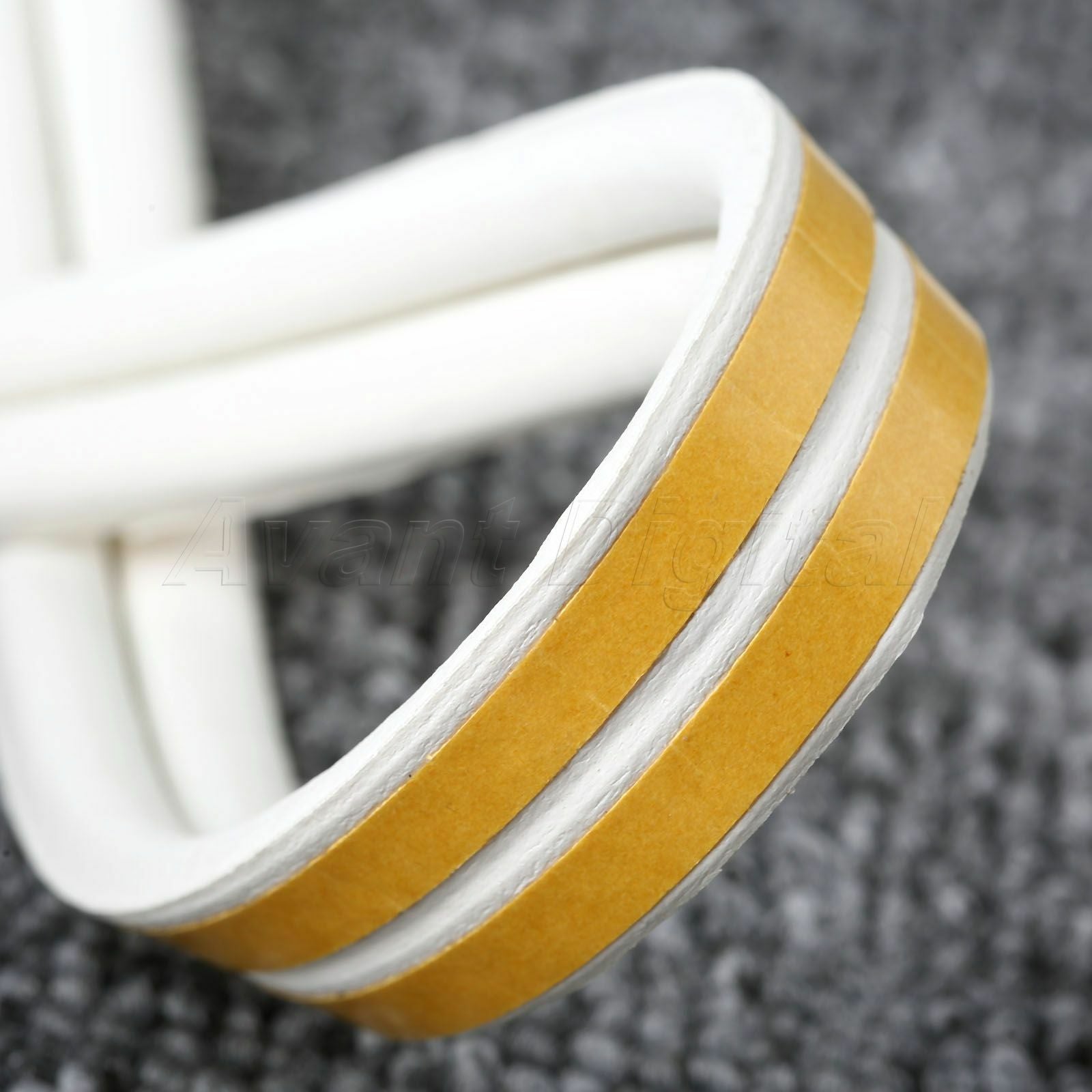 5M D Type Seal Strip Self Adhesive Auto Car Window Door Draught Excluder Foam
