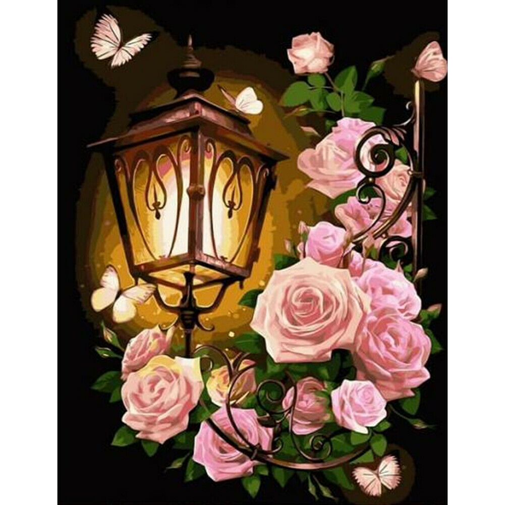 5D DIY Full Drill Diamond Painting Light Embroidery Mosaic Craft Kits Decor @