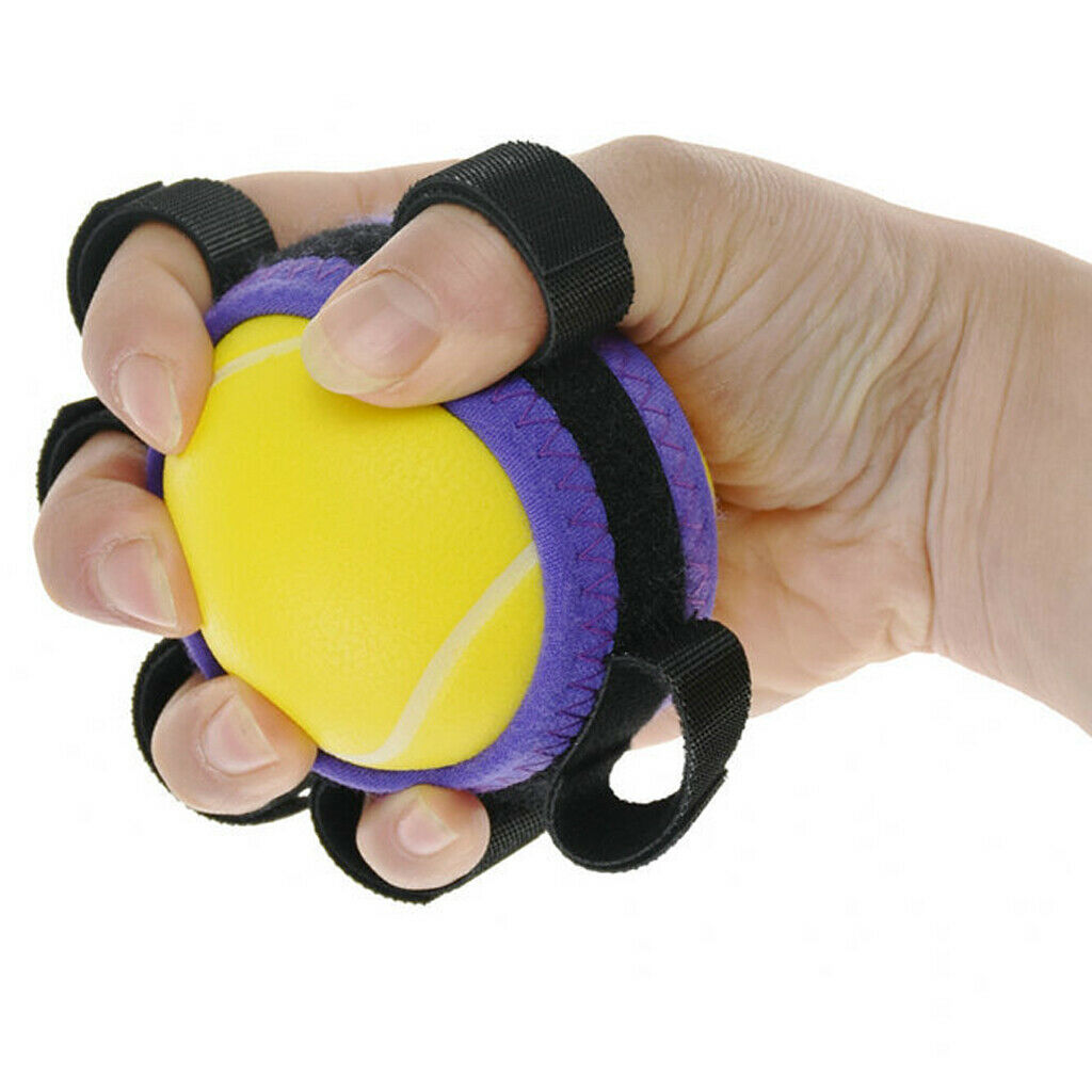 Soft 6 Holes Finger Grip Ball Stiffness Exerciser Muscle Power Strength Ball