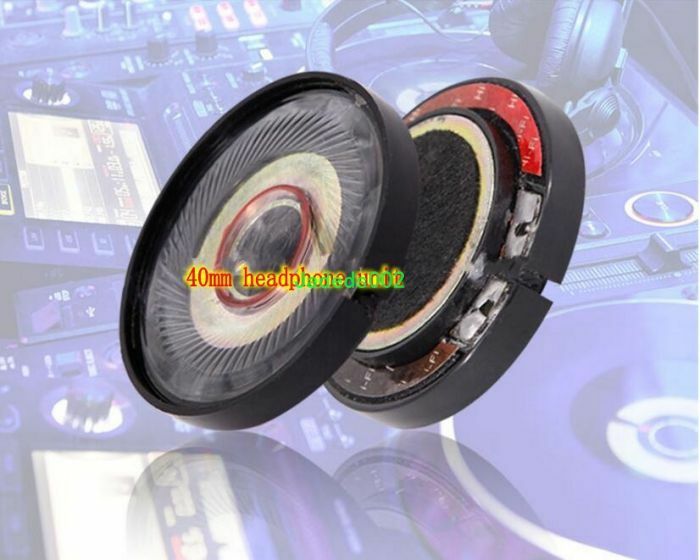 2pcs 0.35W 33ohm Hifi headphones 40MM ultra-thin Speaker Home Audio Earphone