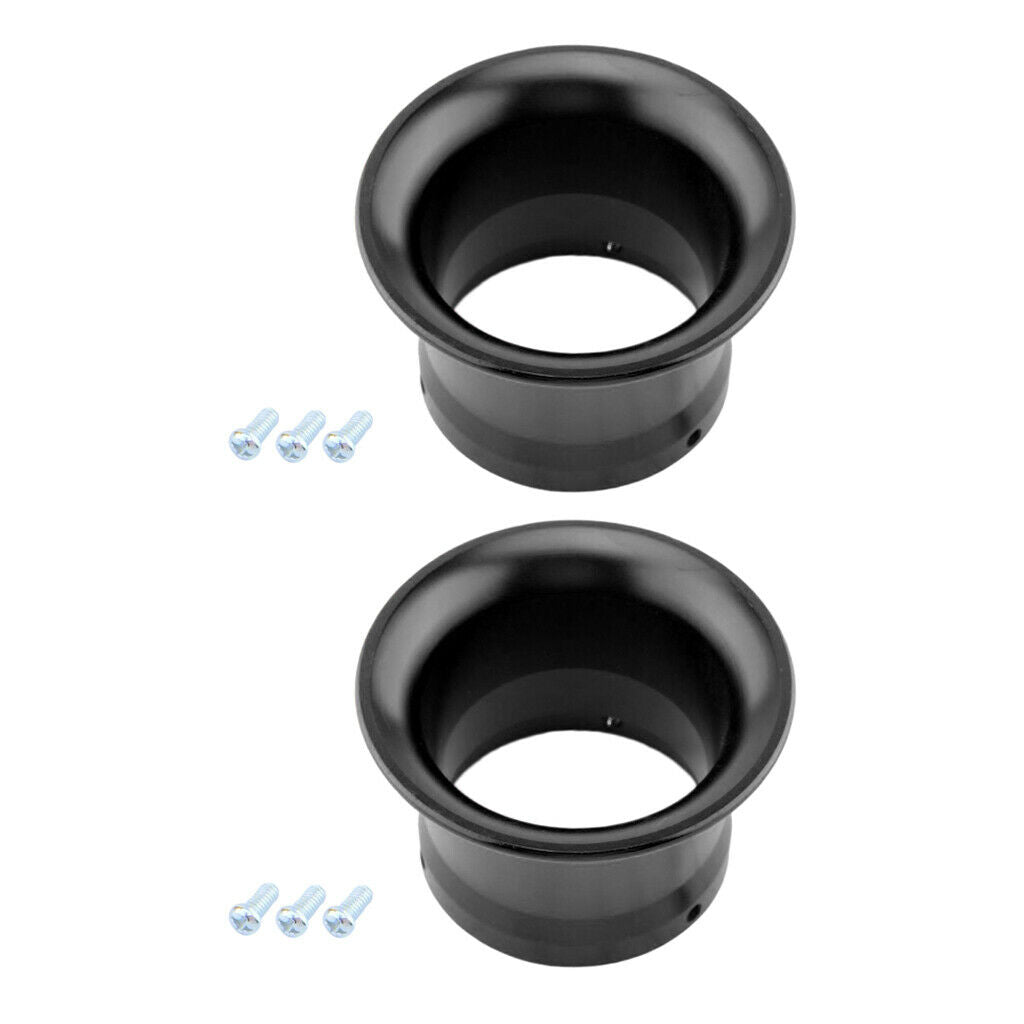 2Pcs 2" Cold Air Intake Horn Velocity Stack for PWK24 PWK26 PWK28 PWK30