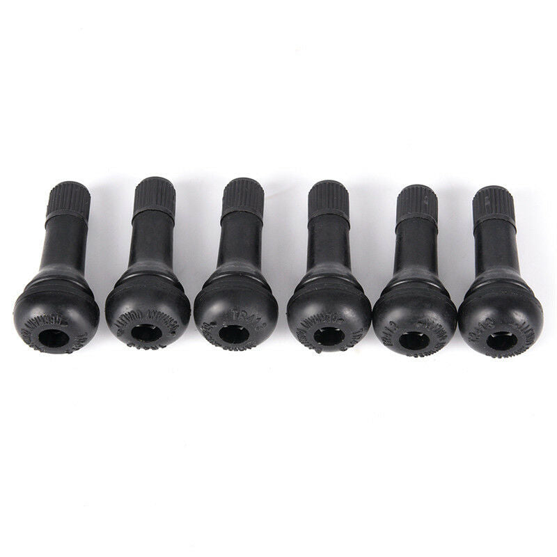 5PCs/set Black TR413 Tubeless Car Wheel Tire Valve Stems with Caps Tyr.l8