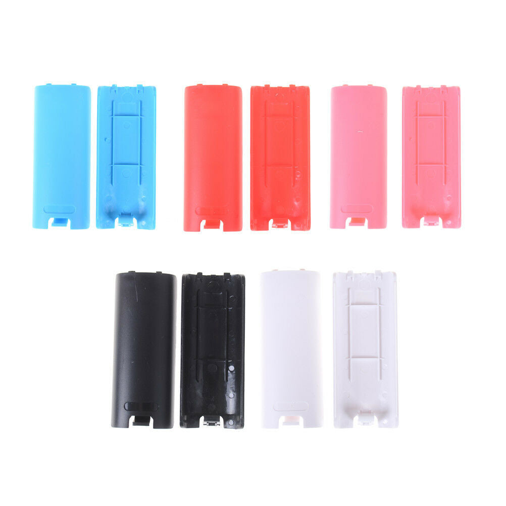 2Pcs Battery-Back Cover Shell Case for Lid Wii Remote Control Controller WhiDEAU