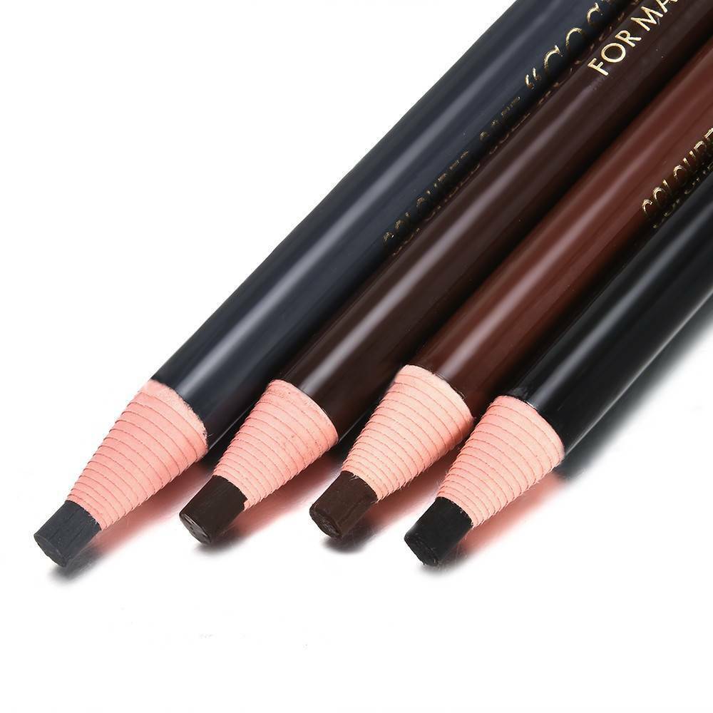 4pcs/set Microblading Tattoo Eyebrow Pencil Long Lasting Eye Brow Makeup Pencil~