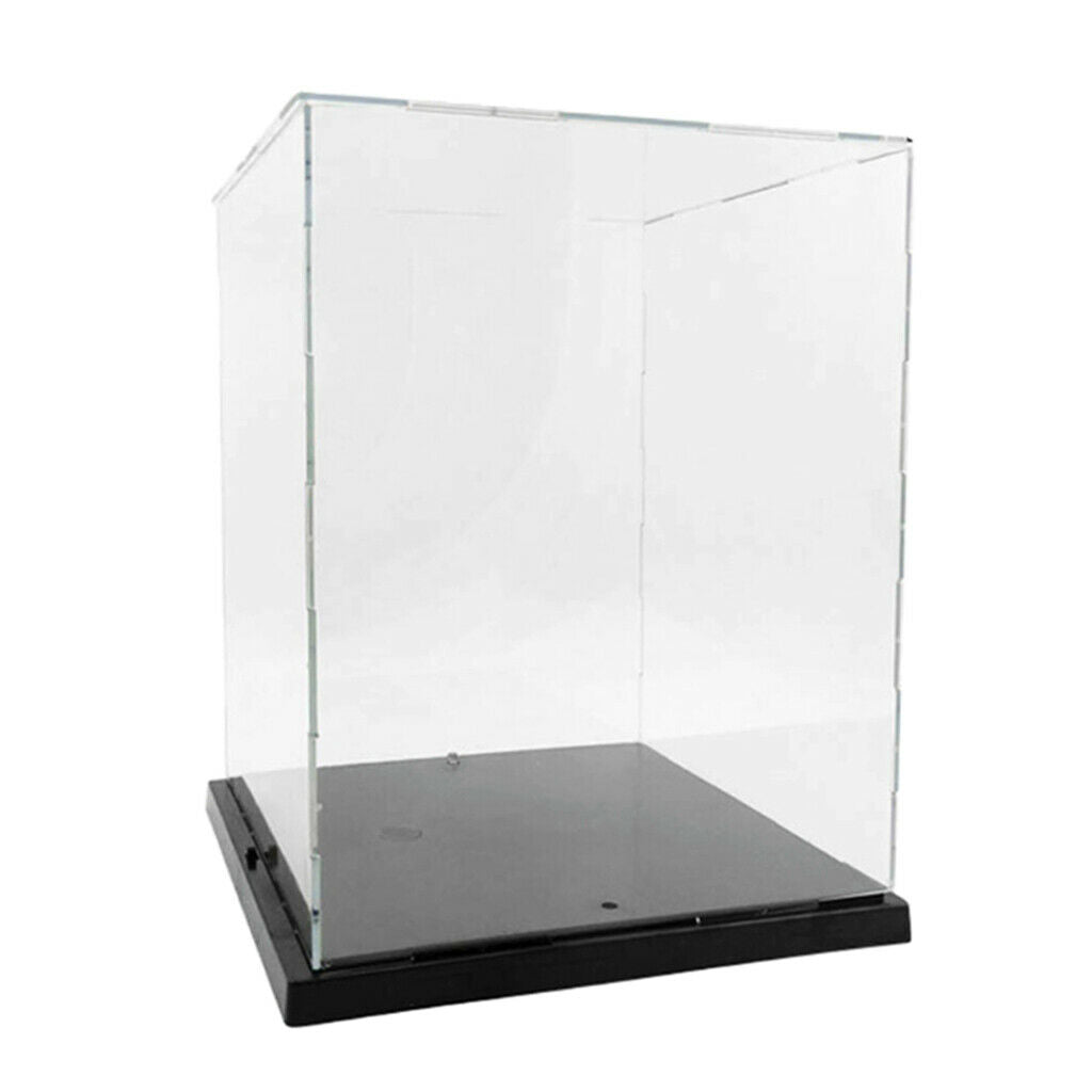 Clear Acrylic Display Case 8.27x8.46x10.24inch with Light, Dustproof Protection