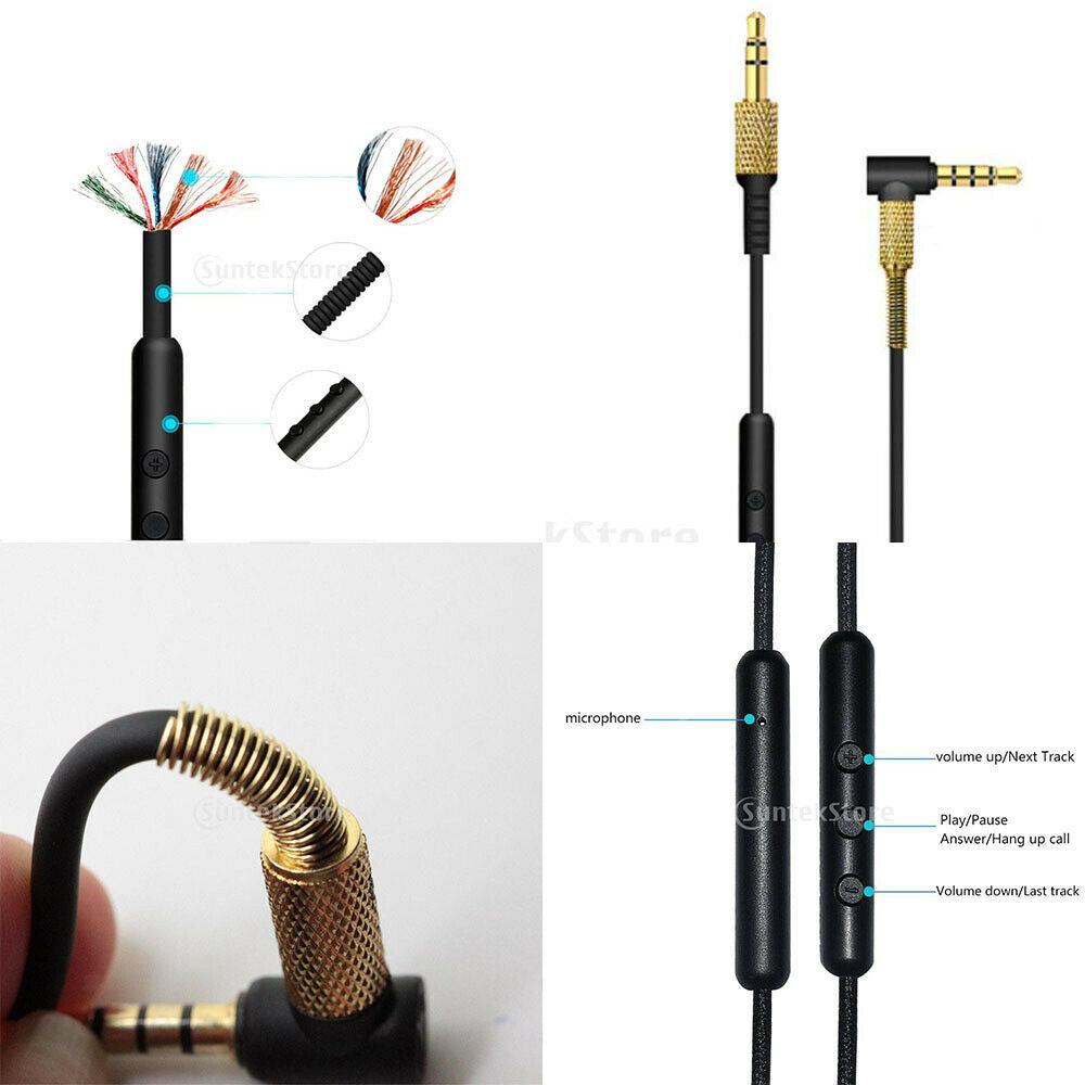 1.2m New 3.5mm Replacement Headphone Cable For  Major   Headphone
