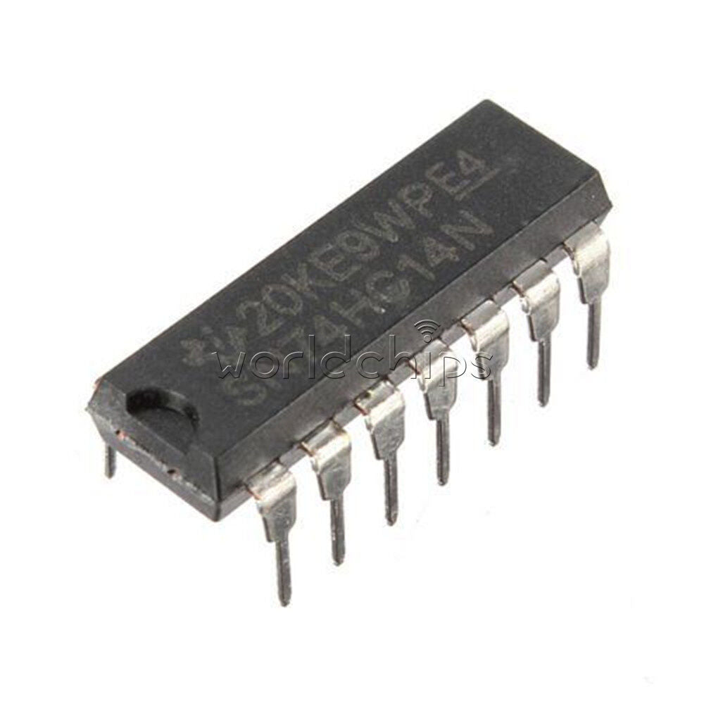 10PCS IC SN74HC14N 74HC14 HEX SCHMITT-TRIG INV 14-DIP W