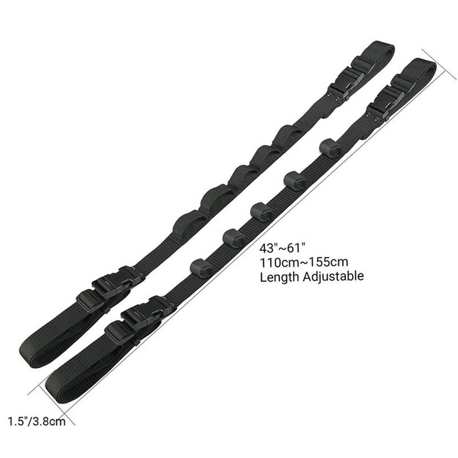 2Pcs Vehicle Fishing Rod Holder Cars SUV Van Rack Loops Belt Rod Saver