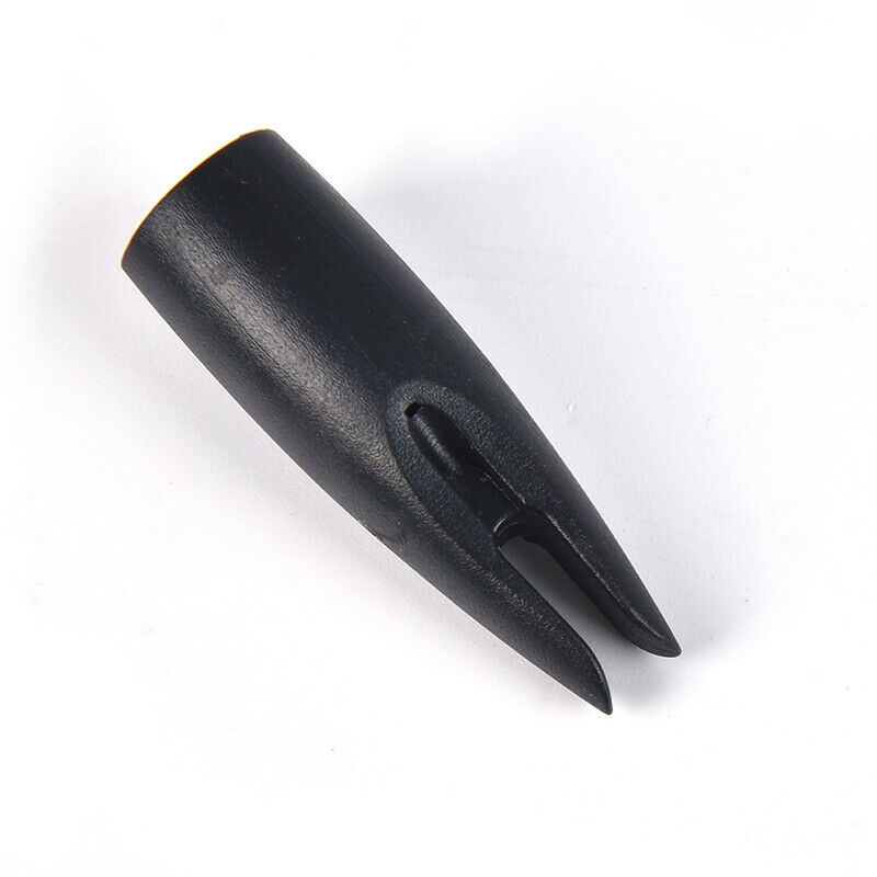 30PCS 8mm Archery Arrow Nocks Plastic Tails For Wood Bamboo Shaft Bow & Hunti Tt